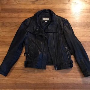 Michael Kors leather moto jacket!